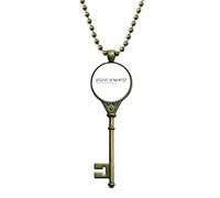 DIYthinker Chaîne avec pendentif en forme de clé avec inscription « You Have To Believe in Yourself »