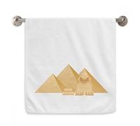 DIYthinker Egypte Pyramide Sphinx Art Motif Diadème Serviettes moelleuses Serviettes débarbouillettes 13X29 Pouces 13 x 29 inch Blanc