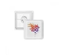 DIYthinker Grâce Masque Heureux Carnaval de Venise PBT Keycaps pour Clavier mécanique Blanc OEM Pas de Marque Imprimer R3