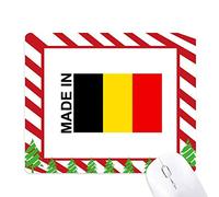 DIYthinker Tapis de Souris Made in Belgium Country Love Candy Cane Tapis de Noël en Caoutchouc