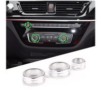 DIYUCAR Anneau décoratif pour bouton de volume de climatisation compatible avec les séries 1, 2, 3, 4 GT F20 F21 F46 F30 F34 F33 F32 F36 X1 F48 X2 F39 (argenté)