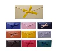 Diyxisk Enveloppes Colorées avec Ruban 10 Pièces Enveloppe Couleur 22 x 10.8 CM Papier Kraft Enveloppe Vintage pour Un Anniversaire La Saint-Valentin Thanksgiving