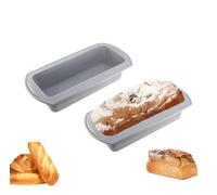 Diyxisk Moule à Pain en Silicone 2 Pcs, Moule a Cake, Moule à Pain en Silicone, Moule en Silicone pour Gâteaux et Pain, Moule Cake Silicone, Moule Antiadhésif Cake Factory（21 x 9 x 6 cm）