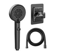 Diyxisk Pommeau de Douche à économie D'eau à 5 Modes mit 1,5M Flexible de Douche et Support Pommeau de Douche Réglable stop set de douche haute pression multifonctionnel Haute Pression Plusieurs Jet