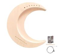 DIYY Lyre Harpe - Instrument de musique en bois, outils de fabrication de lyre interactifs | Kit de musique de harpe artisanale, kit de montage de harpe à faire soi-même, cordes massives en acajou