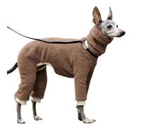 DIZATI Vêtements d'hiver à col roulé for Chien, Manteau en Peluche for lévrier Italien, Veste for Chien Gree, Petite et Moyenne Taille (Color : A, Size : M)