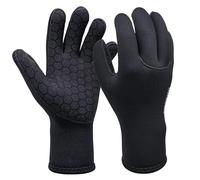 Dizokizo Gants en néoprène, Gants d'hiver Chauds à Cinq Doigts de 3 mm pour la plongée sous-Marine, Le Surf et Le Kayak