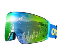 Dizokizo Lunettes de Ski Magnétiques Cylindriques Remplaçables Lunettes de Ski Spéciales pour Hommes et Femmes SNOW-6101