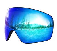 Dizokizo Ski de Remplacement Lunettes de Ski Lentilles Magnétiques Sphériques Lunettes de Neige