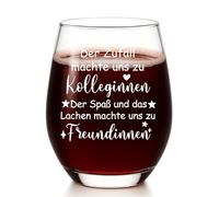 Diztoud Verre à vin pour collègue, cadeau d'adieu, meilleur cadeau pour collègue, cadeau d'amitié pour femme, cadeau pour petit ami, petite amie, amies, idées de cadeaux pour Noël, verres à vin 550 ml