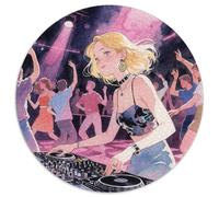 DJ 1000 Pièces Puzzle Rond Jeu Cool Puzzles Difficile Impossible Cadeau Unique pour Adultes Et Enfants 1000pcs (67.5x67.5cm)