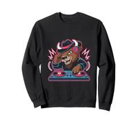 DJ Animal Écoute Musique Sauvage Création Sweatshirt