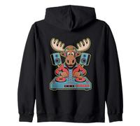 DJ Animal Élan Écoute La Musique Amusante Sweat à Capuche