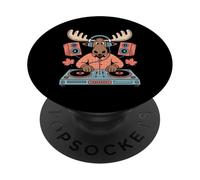 DJ Animal Élan Musical Écouteur PopSockets PopGrip Adhésif