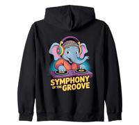 DJ Animal Éléphant Symphony of The Groove Sweat à Capuche