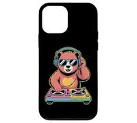 DJ Animal Ours Tourne Disque Mélodie Coque pour iPhone 12 Mini