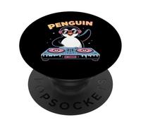 DJ Animal Pingouin Avec Platines PopSockets PopGrip Adhésif