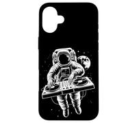 DJ Astronaute, Infini et au-delà, Musique, Design Blanc, Fun Coque pour iPhone 16 Plus