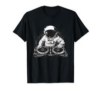 DJ Astronaute Plateau tournant Space Disc Jockey DJ Mixer T-Shirt