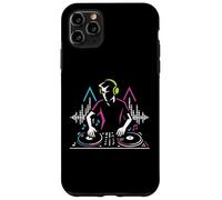 DJ at Turntables Electronic Music EDM Party Clubbing Graphic Coque pour iPhone 11 Pro Max