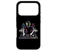DJ at Turntables Electronic Music EDM Party Clubbing Graphic Coque pour iPhone 17 Pro