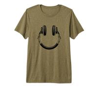 DJ au Visage Souriant T-Shirt Haut de Gamme
