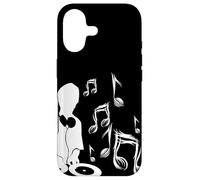 DJ avec Tourne-Disque et partitions de Musique, écouter de la Musique de fête Coque pour iPhone 17