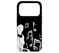 DJ avec Tourne-Disque et partitions de Musique, écouter de la Musique de fête Coque pour iPhone 17 Pro