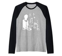 DJ avec Tourne-Disque et partitions de Musique, écouter de la Musique de fête Manche Raglan