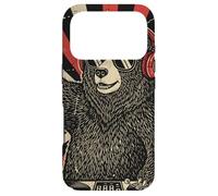 DJ Bear Casque Platine rétro Amateur de Musique Coque pour iPhone 17 Pro