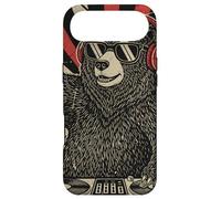DJ Bear Casque Platine rétro Amateur de Musique Coque pour iPhone Air