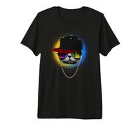 DJ Cat and Music Funny Cute Kitten Cats Lovers T-Shirt Haut de Gamme