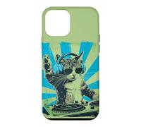 DJ Cat Disco Funny Sound Tech Headphone Techno Music Coque pour iPhone 12 Mini