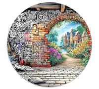 DJ Cat Night 1000 Pièces Puzzle Circulaire Puzzle Adulte pour Enfants Puzzle Familial Difficile Impossiblepour Adultes Décoration pour Enfants Cadeau 1000pcs (67.5x67.5cm)