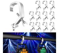 Dj Clamps pour lumières, lot de 12. Dispositif de suspension Czgor Stage Lighting Clamp. Charge maximale de 90 lb. Utilisé pour les projecteurs Par, les lyres à tête mobile et les faisceaux.