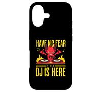 DJ DJane Petit Diable Halloween Have No Fear The DJ is Here Coque pour iPhone 17