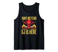 DJ DJane Petit Diable Halloween Have No Fear The DJ is Here Débardeur