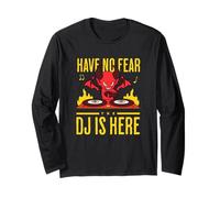 DJ DJane Petit Diable Halloween Have No Fear The DJ is Here Manche Longue