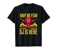DJ DJane Petit Diable Halloween Have No Fear The DJ is Here T-Shirt