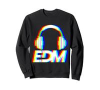 DJ EDM Headset Vaporwave Techno Rave EDM Music Party Sweatshirt