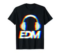 DJ EDM Headset Vaporwave Techno Rave EDM Music Party T-Shirt