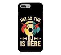 DJ en Vinyle rétro Relax The DJ is Here Coque pour iPhone 7 Plus/8 Plus