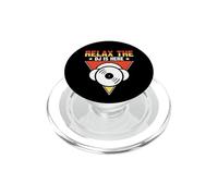 DJ en Vinyle rétro Relax The DJ is Here PopSockets PopGrip pour MagSafe
