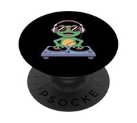 DJ Grenouille Écouteurs et Platines PopSockets PopGrip Adhésif
