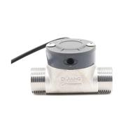 DJ-HS43TA SUS304 SS Hall chine capteur de débit d'eau d'irrigation BSPP G3/4 "5-150lpm débitmètre à Turbine mer Dijiang axe en céramique, Unité de détection
