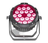 DJ lumières LED plat Par 18x12W 4In1 RGBW éclairage extérieur étanche contrôle son activé for la fête de mariage Large couverture(IP65 6-IN-1)