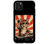 DJ Lynx avec Casque Table de mixage Rétro Vintage Party Disco Coque pour iPhone 11 Pro Max