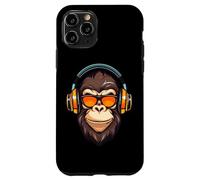DJ Mad Monkey Ape Chimp Mix Club Music Casque de danse Coque pour iPhone 11 Pro