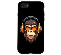 DJ Mad Monkey Ape Chimp Mix Club Music Casque de danse Coque pour iPhone SE (2020) / 7 / 8