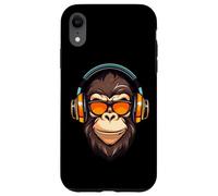 DJ Mad Monkey Ape Chimp Mix Club Music Casque de danse Coque pour iPhone XR